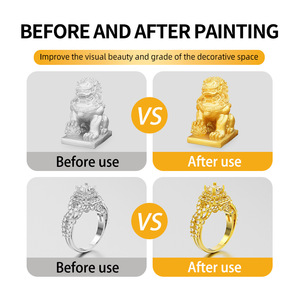Pintura Industrial Metálica Líquida a Base de Agua con Oro de 24K, Revestimiento Metálico Ecológico de Alto Brillo para Uso Industrial - Product Image 5