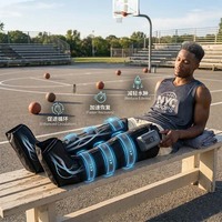 Pompe de thérapie par compression d'air sans fil OEM ODM rechargeable, système de massage des jambes complet à 6 chambres pour athlètes