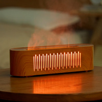 Humidificateur de type brume avec lumière nocturne colorée transfrontalier, 0,5 L, pour la maison, le bureau, la chambre à coucher, silencieux, simulation d'ambiance lumineuse