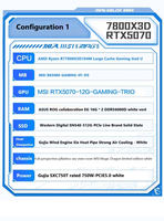 PC Desktop Gaming AMD R7 7800x3d + RTX5070/RTX5080 32GB DDR5 12GB GDDR6 Terbaru dan Laris