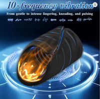 APP-gesteuerter Kabelloser Multifrequenz-Vibrations-Masturbator für Männer, Penis-Trainer, Erwachsenen-Sexspielzeug