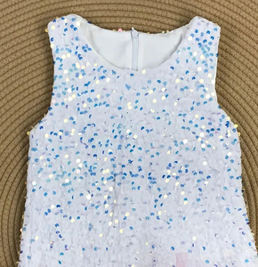 Nouvelle arrivée, robe de princesse en tulle à paillettes imprimée pour filles, robe décontractée à ligne A, longueur genoux, tenue de soirée - Product Image 5