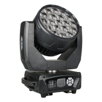 Yinuo Professional 19*15W RGBW DMX512 4-en-1 Zoom LED Moving Head Light Wash DJ Stage Lights pour Discothèque/Club/Fête/Bar