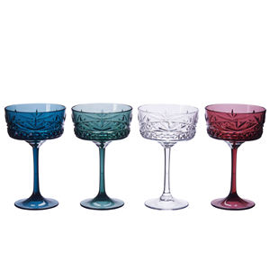 Luxe Acryl Tritan Onbreekbaar Lange Steel Bekers Nieuw Voor Kristallen Wijnglazen 10Oz Capaciteit Voor Feesten - Product Image 2