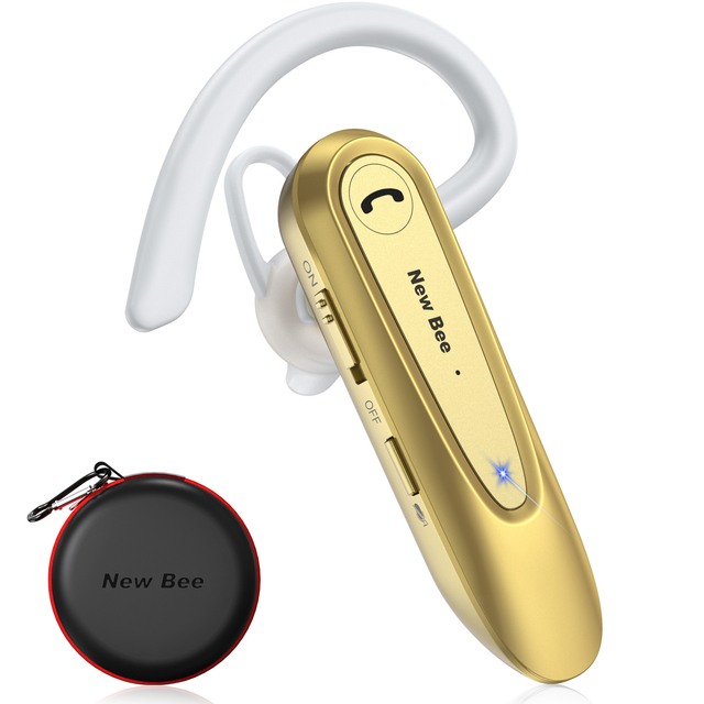 Wholesale New Bee LC-B45 Hands Free Earpiece Noise Cancellation Headphones Ear Hook Wireless Headset for Truckers Driving Office