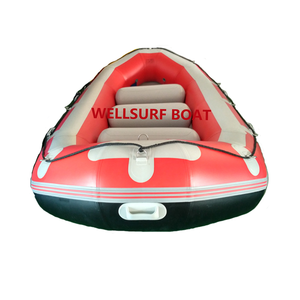 Bote Inflable de PVC para Deportes Acuáticos de 430 cm, Bote de Pesca con Remos de Aluminio, J-SR430, Bote Inflable de 430 cm - Product Image 1
