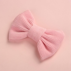 Cute Corduroy <strong>Baby</strong> Bows With Nylon <strong>Headband</strong> or Clips - Product Image 3