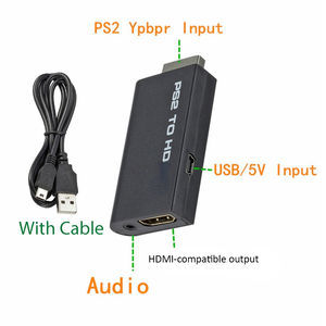 Convertidor de Audio y Video Compatible con <span class=keywords><strong>PS2</strong></span> a <span class=keywords><strong>HDMI</strong></span> 480i/480p/576i con Salida de Audio de 3.5 mm, Compatible con Todos los Modos de Pantalla HD de <span class=keywords><strong>PS2</strong></span>, Negro - Product Image 5