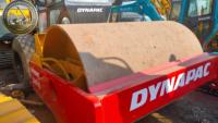 Rouleau compresseur monocylindre Dynapac CA25 d'occasion, 10 tonnes, avec moteur diesel Cummins et pompe pour la construction routière