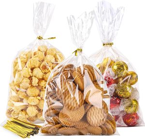 Bolsa de pan de OPP de plástico transparente con logotipo personalizado, materiales reciclados, Mango flexible para embalaje de galletas de exposición de supermercado - Product Image 1