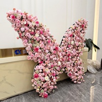 Nouvelle Arche de Fleurs Artificielles Floravital Faite à la Main pour Mariage et Fêtes, Support Papillon, Décoration de Fond Extérieur