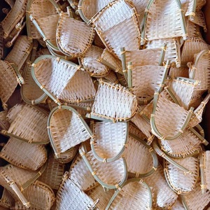 Panier de tri en bambou tressé, petit, miniature, portable, pour décoration, maison, bureau, art mural, accessoire de photographie - Product Image 1