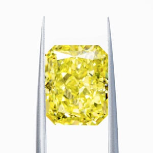HanYu permata Zircon kualitas tinggi AAAAA Cz batu bentuk oktagon batu hancur es potong warna kuning zirkonia kubik