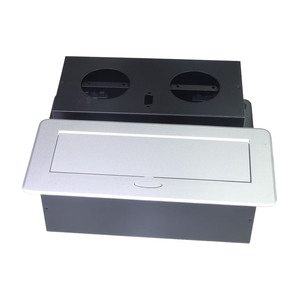 미국식 다기능 알루미늄 합금 팝업 데스크탑 소켓, 2개의 콘센트, 2개의 네트워크 포트, 18W USB 고속 충전 기능 포함 - Product Image 6