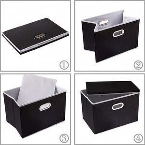 Sac de rangement pliable pour couettes et vêtements de chambre, organisateur de placard durable, conteneurs de rangement avec fenêtre transparente, cubes de rangement pour jouets d'enfants - Product Image 3