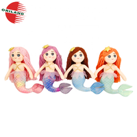 Poupée sirène violette peluche filles poupée de chiffon