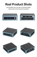Mini PC Intel Ultra 5 225H AI, 8 Go DDR5, SSD NVMe 256 Go, Ordinateur de Bureau Silencieux pour Gaming, Double Démarrage Win11/Linux pour le Bureau
