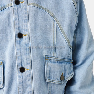 Ensemble de vêtements personnalisés : Vestes en jean et pantalons en jean, style streetwear, haute qualité, deux pièces, vintage, denim épais pour hommes - Product Image 6