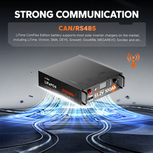 Abd ab stok doğrudan teslimat LiTime 51.2V CAN ComFlex Edition sunucu raf LiFePO4 pil ile CAN/RS485 iletişim - Product Image 5