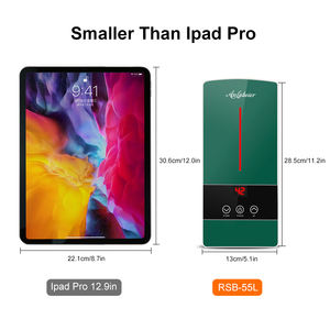 Kitchen Sink 3500-5500W Touch <b>Control</b> Smart Instant Electric <b>Shower</b> Water Heater IPX4 Waterproof Stainless Steel Heating - Product Image 5