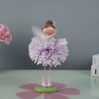 Ornamen hadiah liburan kreatif peri bunga Resin besar cantik baru grosir ornamen Model seni rumah Desktop ruang tamu