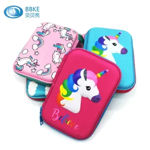 Smiggle กล่องดินสอลายการ์ตูนสำหรับเด็กผู้หญิง,เคสใส่ดินสอสองชั้น EVA ใส่โลโก้ได้ตามต้องการปี3D สำหรับเด็กวัยหัดเดิน