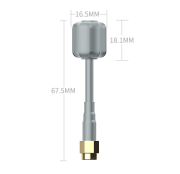 Antena FPV de 5.8GHz 3DBI para Drones FPV, Drones de Carreras FPV, Helicópteros RC, Relación de Voltaje de Onda Estacionaria, Frecuencia Central 5.8GHz 1.06 - Product Image 2