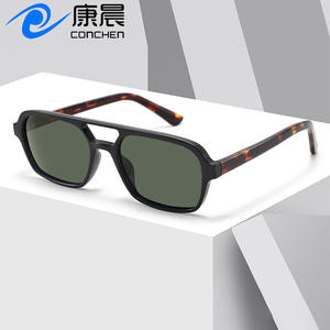 Lunettes de soleil polarisées haut de gamme à monture étroite UV400, monture TR90, branches en acétate, unisexe, protection solaire, pêche, sorties - Product Image 4