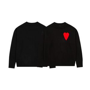 <span class=keywords><strong>Maglione</strong></span> Stile Ami da Uomo Diretto dal Produttore in Cotone <span class=keywords><strong>con</strong></span> Motivo a <span class=keywords><strong>Cuore</strong></span> - Manica Lunga Anti-Pilling Abbigliamento Casual Stile Parigi - Product Image 4