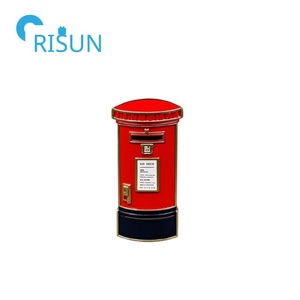 Pin de caja de teléfono rojo esmaltado de Metal DE RECUERDO DE Londres británico, Pin de solapa de caja de <span class=keywords><strong>Correo</strong></span> Real de Londres personalizado, Pin de caja de correos personalizado - Product Image 2