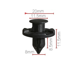 Plastic Fastener Push Type Car Retainer <strong>Clip</strong> 01553-09321 8mm Hole Auto Plastic <strong>Bumper</strong> <strong>Clips</strong> - Product Image 2