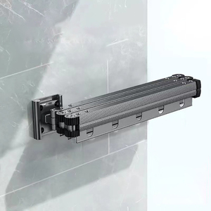 Giá treo quần áo gấp gọn, có thể thu vào, gắn tường, tiết kiệm không gian, thích hợp cho ban công - Product Image 2