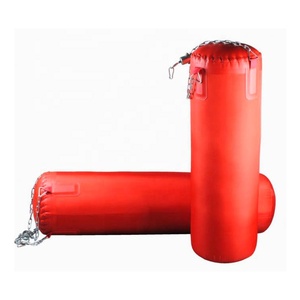 Logo personnalisé rouge bleu noir toile boxe sacs <span class=keywords><strong>de</strong></span> <span class=keywords><strong>frappe</strong></span> 60cm à 1.8m factice sacs <span class=keywords><strong>de</strong></span> sable avec chaîne en cuir - Product Image 4