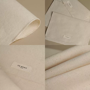 Pochette à cordon en lin et polyester biodégradable, emballage cadeau, logo personnalisé, couleur personnalisée, plusieurs tailles, pour les soins de la peau - Product Image 5