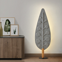 Feutre en forme de feuille unique formant un design nordique moderne décor d'intérieur pour la maison salon plancher coin lampe sur pied