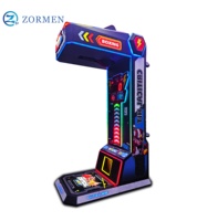 Zormen Máquina de Boxeo Arcade de Última Generación con Marco Brillante Futurista, Novedad que Atrae la Atención, para Centros Comerciales, Bares, Alquiler, Operada con Monedas