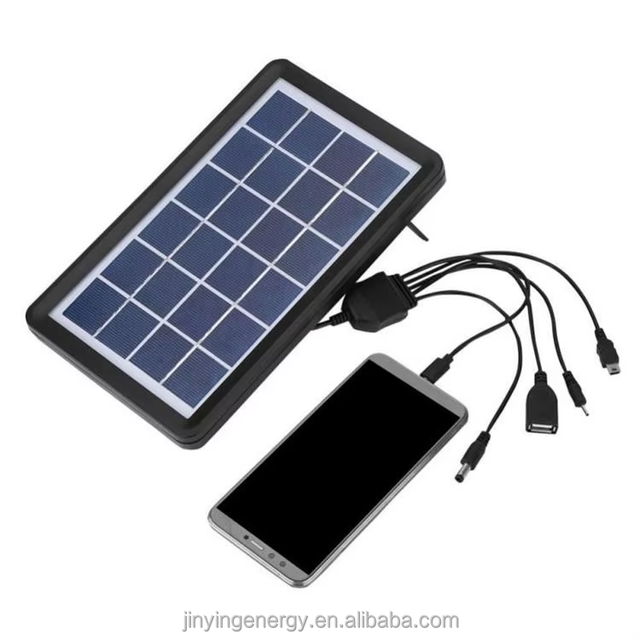 8W Factory Design Solar Battery USB Phone Charger 5V Solar Panel Mobile Charger Portable for Travelling and Camping