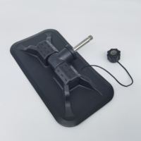 Support de pagaie pivotant à 360 degrés avec broche en aluminium et base en PVC pour bateau gonflable - Accessoires de rame - Surf et dérive