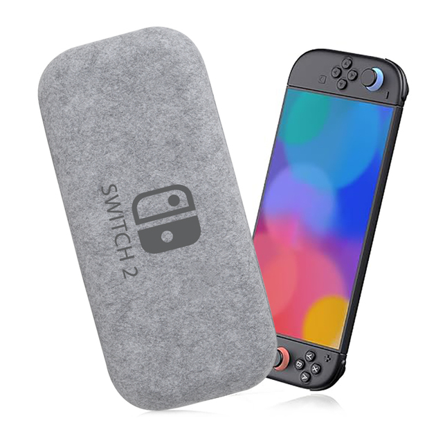 Portable Felt Soft Bag for Nintendo Switch 2 Console Protective Carrying Case for Switch 2 Gamepad Shockproof Storage Bag