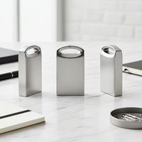 Nouvelle mini clé USB 2.0 ultra-compacte en alliage métallique doré |   22x12.2x4.6mm 128MB-512MB |   Utilisation quotidienne portable, 2 ans