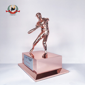 Personalizzato grande trofeo da Baseball Figurine in metallo vincitore trofeo premi giocatore di Baseball scultura memo