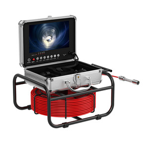 720P 9 "écran DVR 8 pièces tout en lumière caméra <span class=keywords><strong>endoscope</strong></span> vidéo 145 ° visualisation <span class=keywords><strong>20M</strong></span> 17mm IP68 caméras de tuyau d'égout de vidange - Product Image 1
