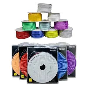 5*11mm 6*12mm 8*16mm 10*20mm PVC Silicone flex LED Neon Rope IP65 12V 24V 220V 1cm 2.5cm cut neon light for neon sign