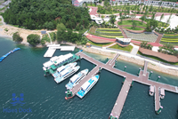 Ponton flottant modulaire en HDPE de type U à 2 rouleaux, quai pour jet ski, montage facile, robuste, pour yacht, marina, amarrage de bateau