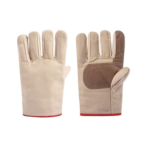 قفازات عمل محسنة ذات طبقة مزدوجة سميكة من القماش الكامل، مقاومة للتآكل وعازلة للحرارة - Product Image 1