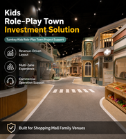 Centro de Juegos Infantil Interior, Ciudad de Juego de Rol, Pueblo de Juego de Imitación, Mini Tiendas, Pista de Carreteras, Entretenimiento, Proyecto Llave en Mano, OEM ODM