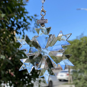 K9 <b>Crystal</b> Snowflake Pendant for Christmas Ornament Hanging Car Decor - Product Image 4
