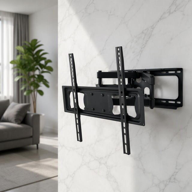 Articulating Corner Full Motion TV Wall Mount for 32-70 Inch Apartment Living Room 45kg Swivel Tilt Long Arm TV Bracket
