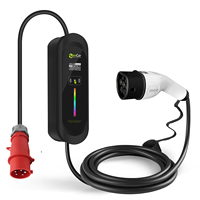 Chargeur mobile Ev triphasé 11KW Chargeur de véhicule électrique OEM ODM personnalisé pour voiture de type 2 ou GBT