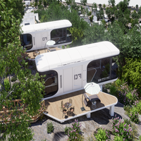 Fournisseur professionnel Maison en conteneur 2 cuartos Capsule spatiale intelligente de luxe Cabine d'hôtel préfabriquée chinoise Chambre mobile Maison Maison